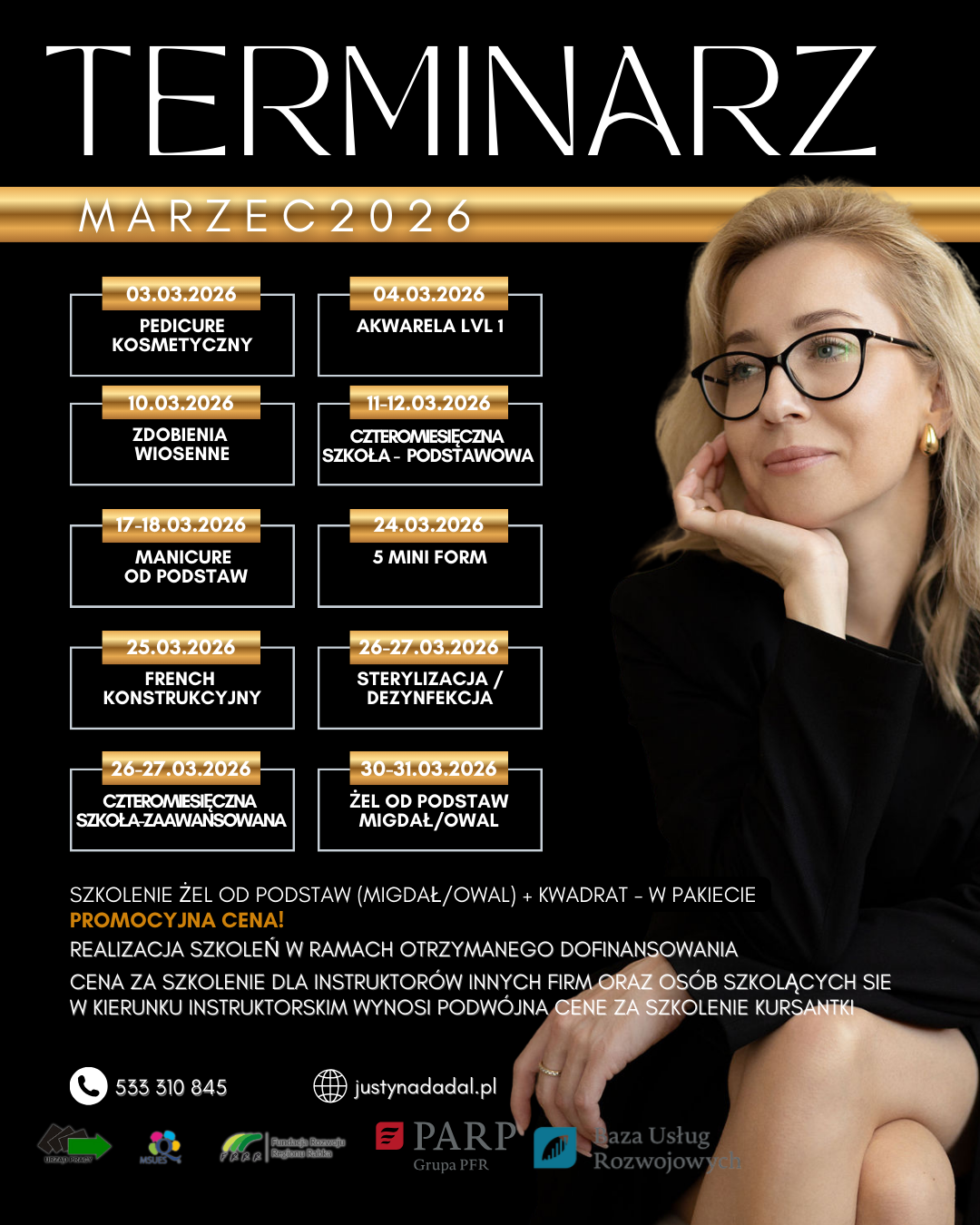 Terminarz szkoleń marzec 2026